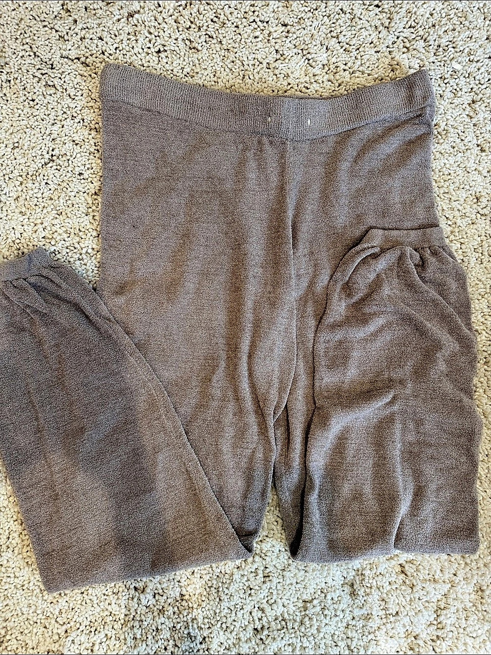 Barefoot Dreams CozyChic Ultra Lite Track Pants in taupe